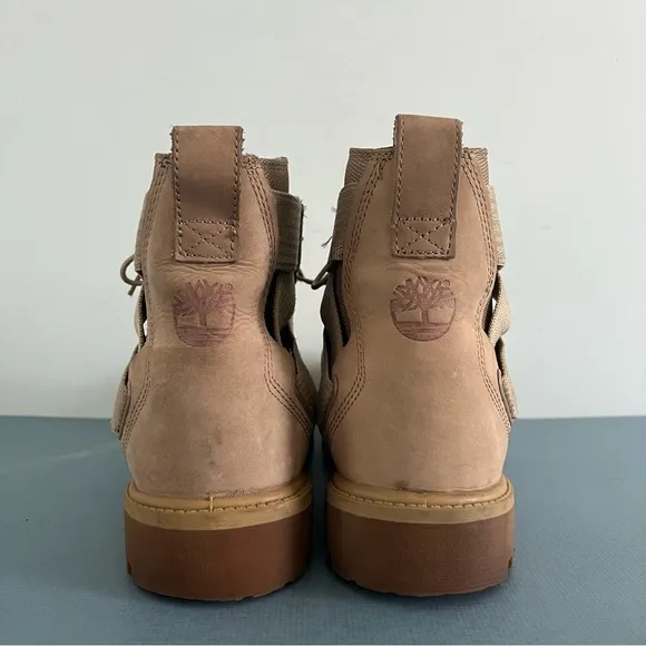 Timberland Tan Suede Strap Accent Mens Outerwear Boots