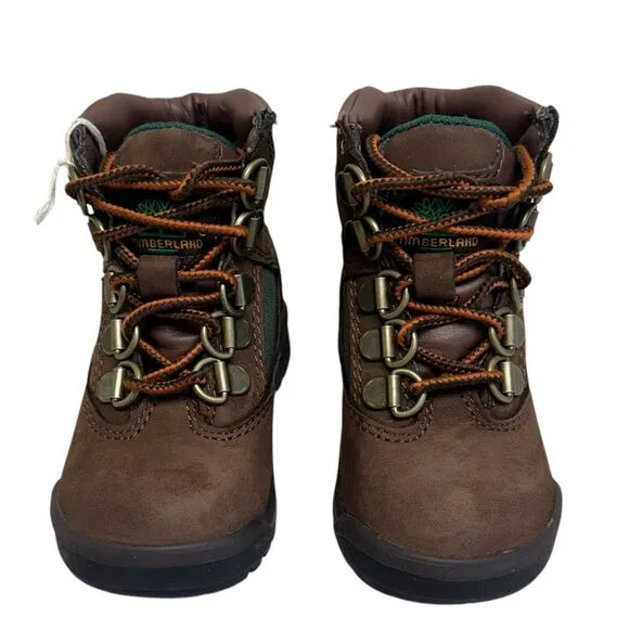 Timberland Unisex Baby Size 5 Lace Up Brown Field Boots Outdoor New NIB #044892