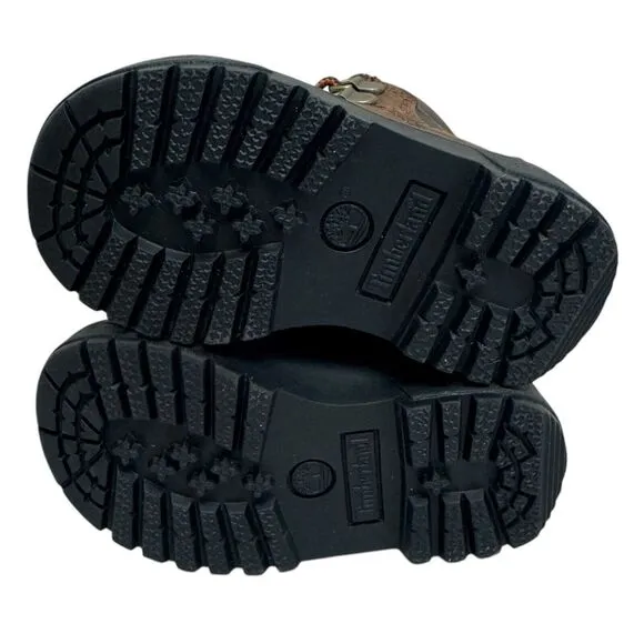 Timberland Unisex Baby Size 5 Lace Up Brown Field Boots Outdoor New NIB #044892