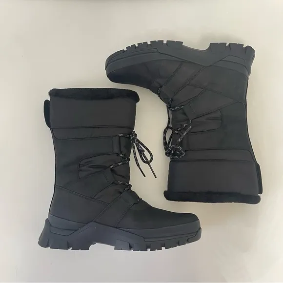 TIMBERLAND Waterproof Pull On Boots In Jet Black- New In Box - Reemoly