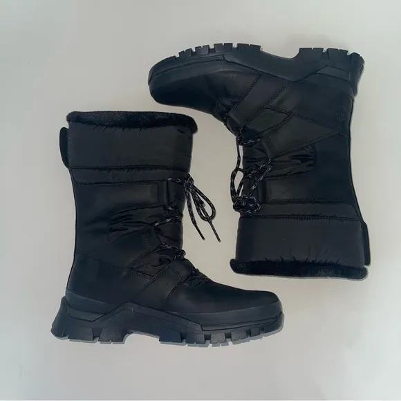 TIMBERLAND Waterproof Pull On Boots In Jet Black- New In Box - Reemoly