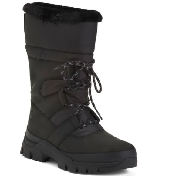 TIMBERLAND Waterproof Pull On Boots In Jet Black- New In Box - Reemoly