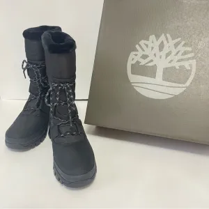 TIMBERLAND Waterproof Pull On Boots In Jet Black- New In Box - Reemoly