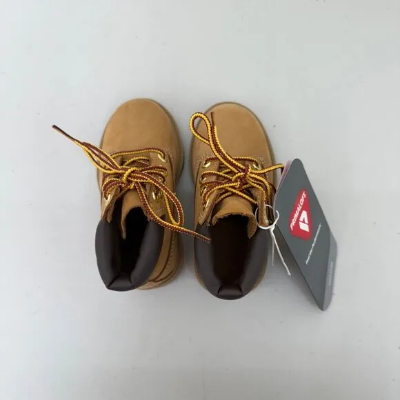 Timberland Wheat Nubuck Leather Lace Waterproof Boots Shoes A5925 Toddler size 7