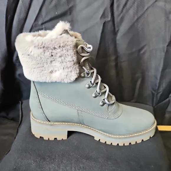Timberland Women's Gray Fur-Lined Boots