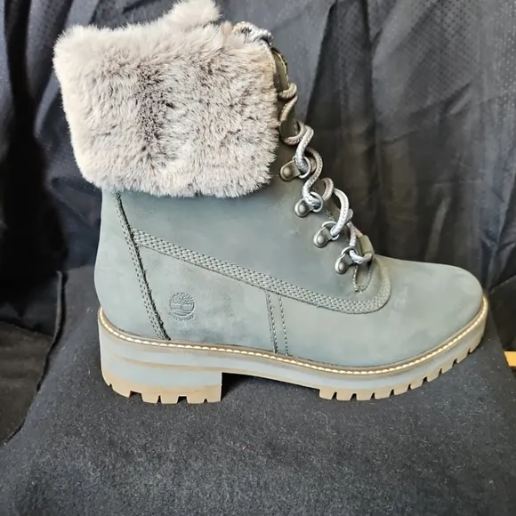 Timberland Women's Gray Fur-Lined Boots