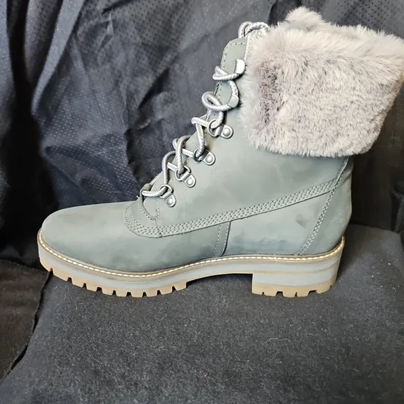 Timberland Women's Gray Fur-Lined Boots