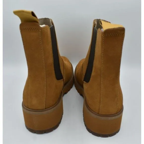 Timberland Womens Size 8 Carnaby Cool Wheat Nubuck Chelsea Boots Shoes