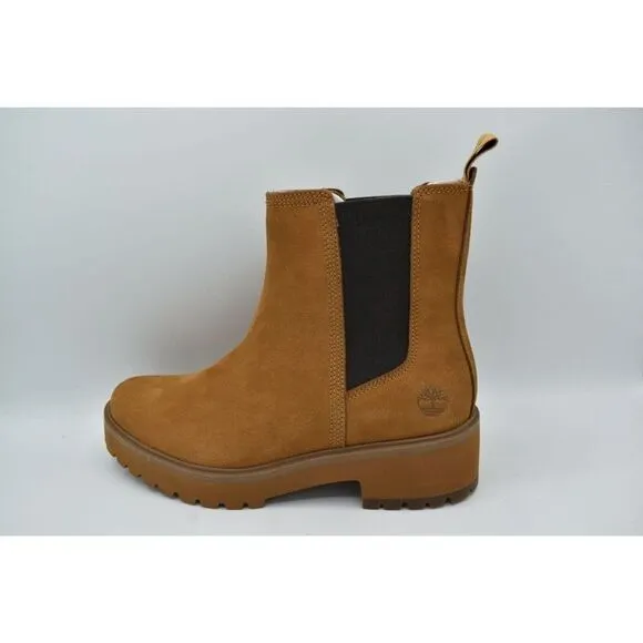 Timberland Womens Size 8 Carnaby Cool Wheat Nubuck Chelsea Boots Shoes