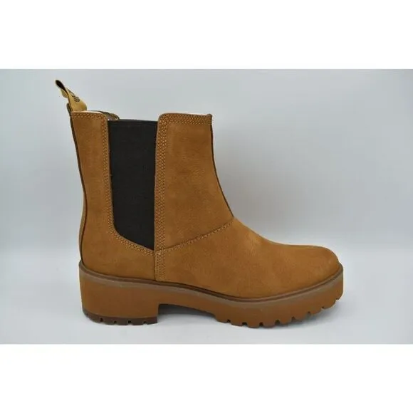 Timberland Womens Size 8 Carnaby Cool Wheat Nubuck Chelsea Boots Shoes