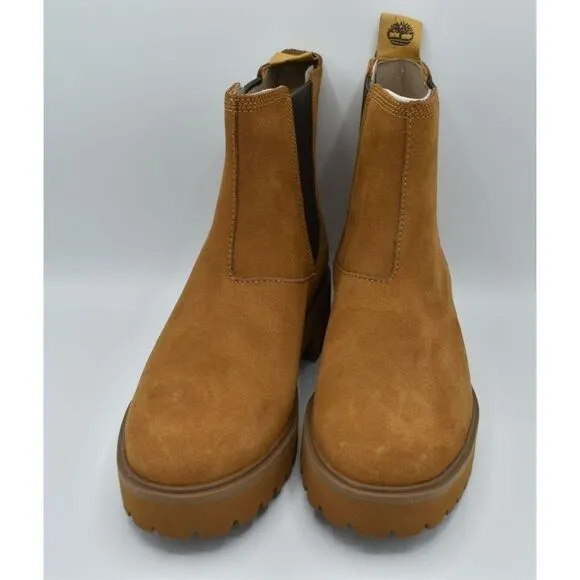Timberland Womens Size 8 Carnaby Cool Wheat Nubuck Chelsea Boots Shoes