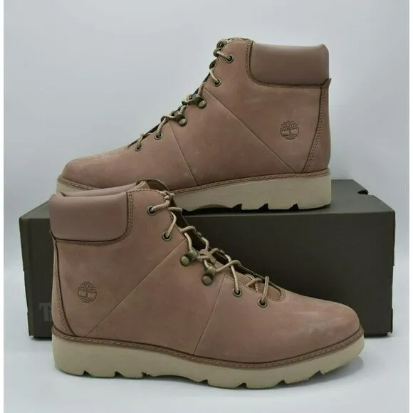 Timberland Womens Size 8 Keeley Field Mid Hiker Light Brown Nubuck Boots Shoes