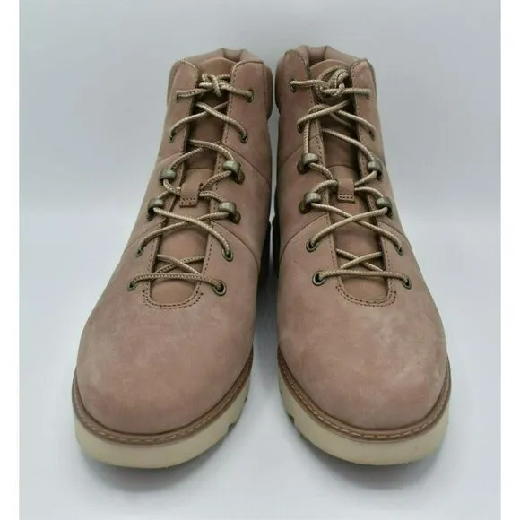Timberland Womens Size 8 Keeley Field Mid Hiker Light Brown Nubuck Boots Shoes