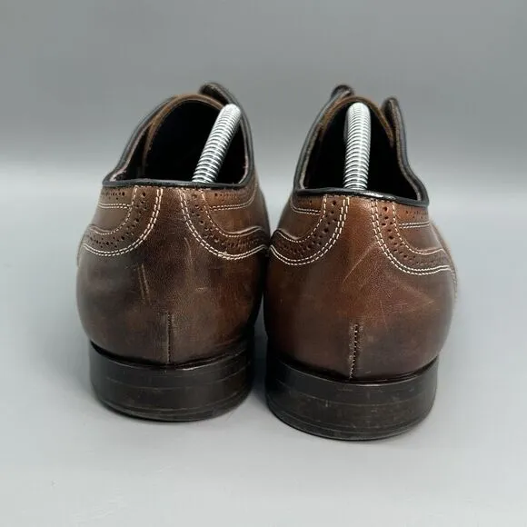 To Boot New York Adam Derreck Men 11 Boots Brown Oxfords Derby Dress Shoes Italy