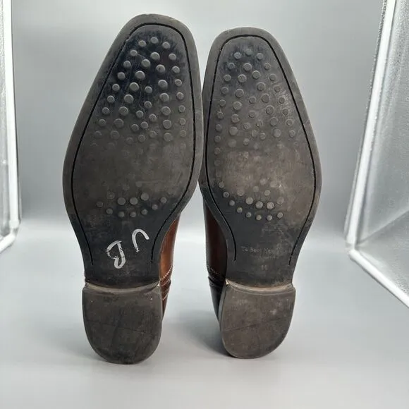 To Boot New York Adam Derreck Men 11 Boots Brown Oxfords Derby Dress Shoes Italy