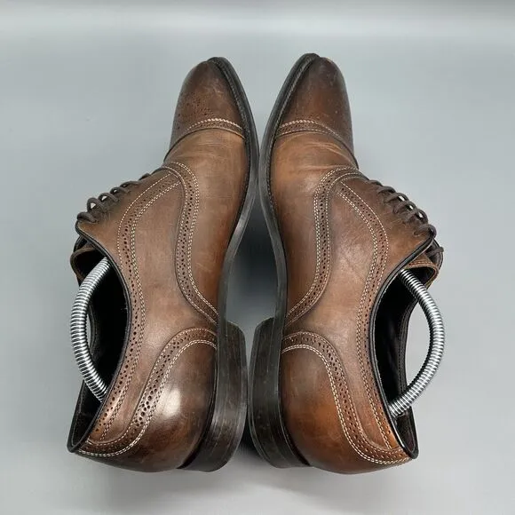 To Boot New York Adam Derreck Men 11 Boots Brown Oxfords Derby Dress Shoes Italy