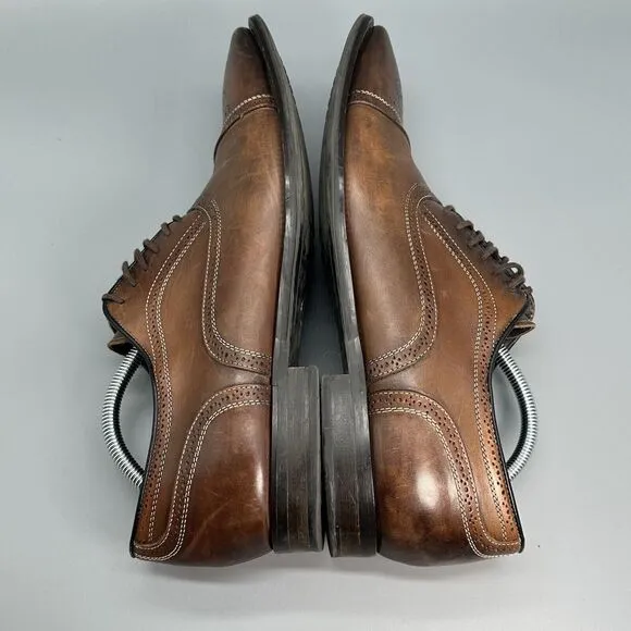 To Boot New York Adam Derreck Men 11 Boots Brown Oxfords Derby Dress Shoes Italy