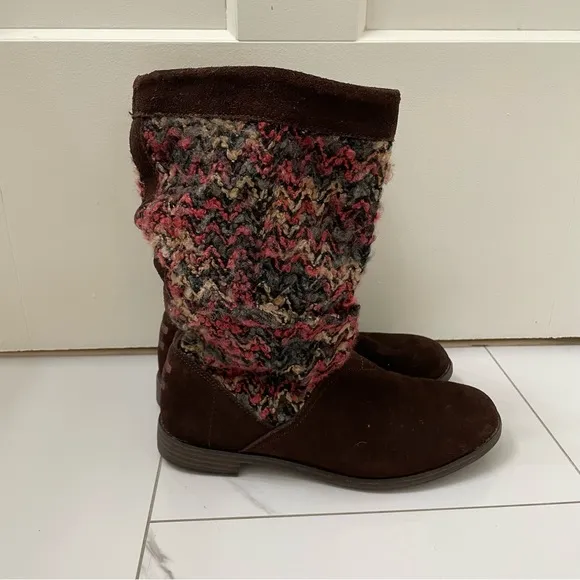 Toms Burgundy Calf Winter Boots Shoes