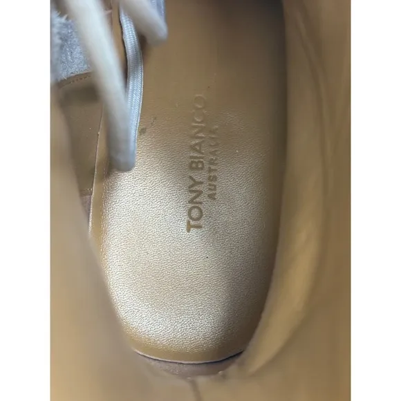 Tony Bianca Boots Wya White Women Size 8 Combat Lace Up