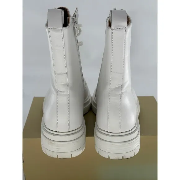 Tony Bianca Boots Wya White Women Size 8 Combat Lace Up