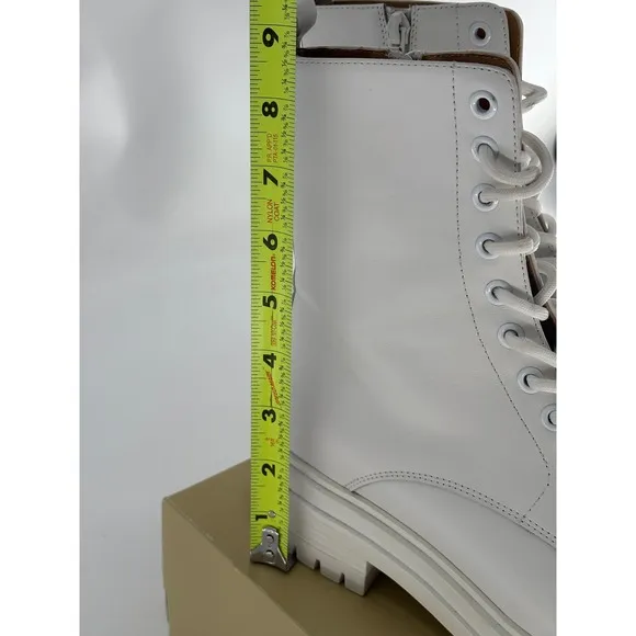 Tony Bianca Boots Wya White Women Size 8 Combat Lace Up
