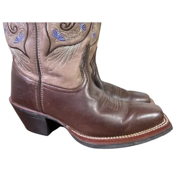Tony Lama Asena Embroidered Buckaroo Cowboy Boot Women size 8 B