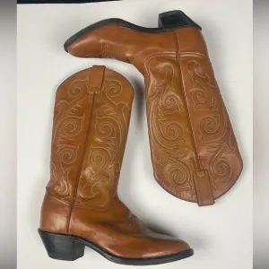 tony lama womens size 6.5 medium,‎ style BVL1921, brown