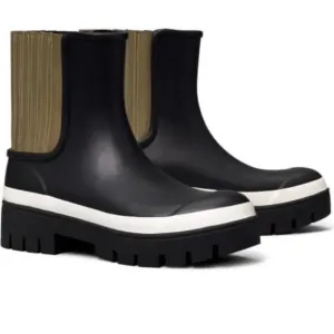 Tory Burch Hurricane Rubber Ankle Lug Boots size 9