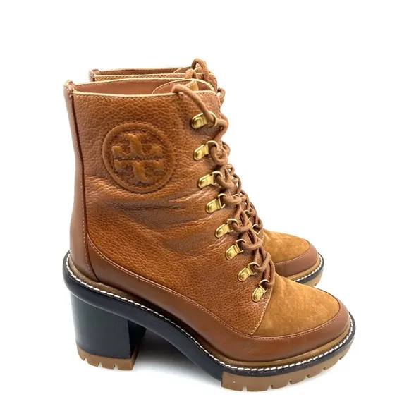 Tory Burch Miller 95mm Lug Sole Anke Boots sisze 7.5 Color: Toasted Caramel
