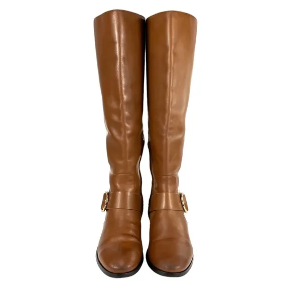 Tory Burch | |‎ Women 8 | Sofia Tall Riding Boots Brown Supple Brown Leather