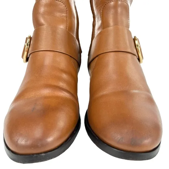 Tory Burch | |‎ Women 8 | Sofia Tall Riding Boots Brown Supple Brown Leather