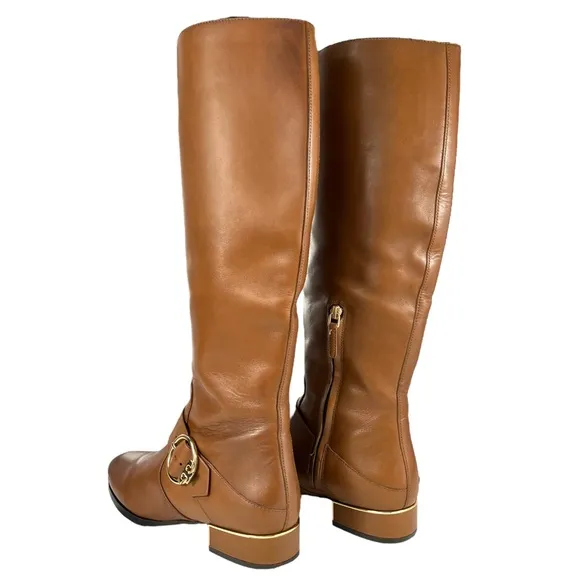 Tory Burch | |‎ Women 8 | Sofia Tall Riding Boots Brown Supple Brown Leather