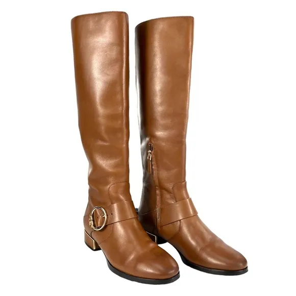Tory Burch | |‎ Women 8 | Sofia Tall Riding Boots Brown Supple Brown Leather