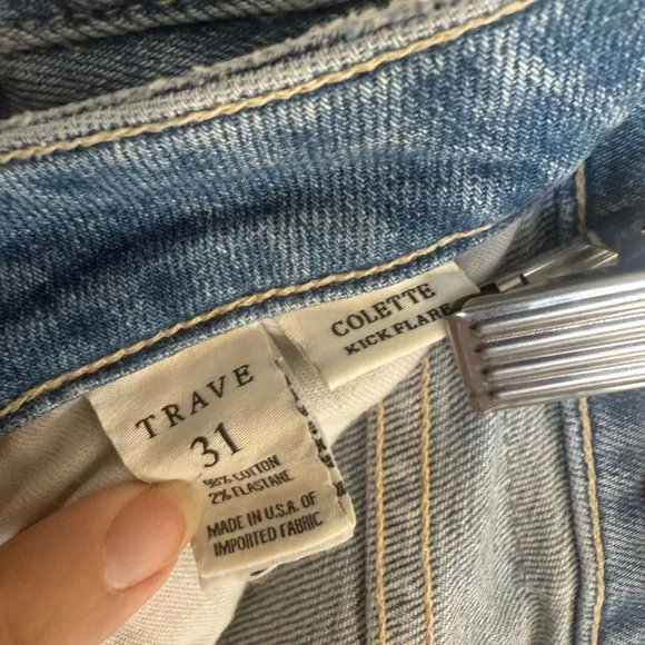 Trave Colette Kick Flare Jeans in Seaside Blue size 31