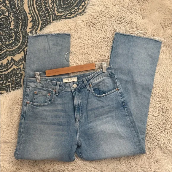 Trave Colette Kick Flare Jeans in Seaside Blue size 31
