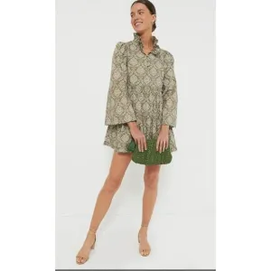 Tuckernuck Hyacinth House Moss Printed Russell Mini Dress NWT XXL 2XL