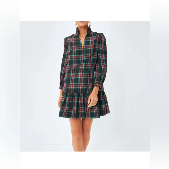 Tuckernuck Palmerston Dress XXL | Highland Tartan Holiday Midi Retail$228 NWT