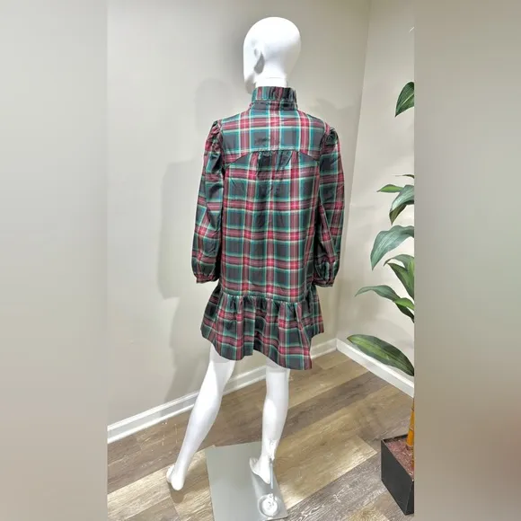 Tuckernuck Palmerston Dress XXL | Highland Tartan Holiday Midi Retail$228 NWT