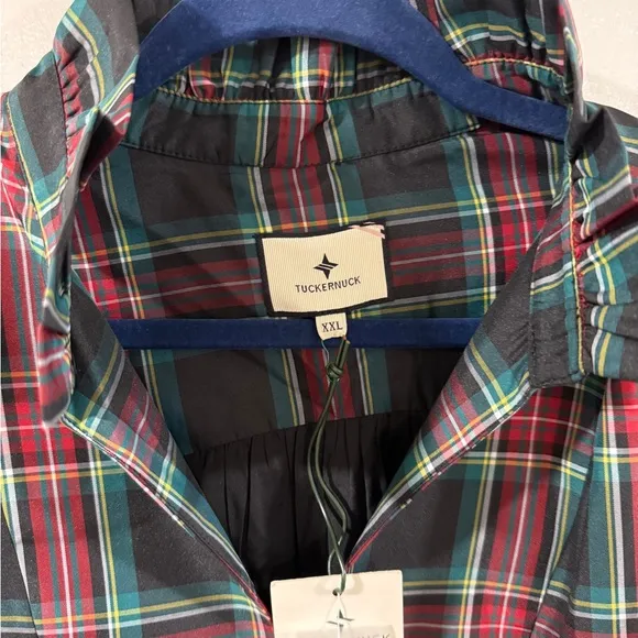Tuckernuck Palmerston Dress XXL | Highland Tartan Holiday Midi Retail$228 NWT