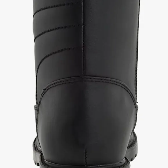 Tundra Mens Leather Round Toe Winter Boots