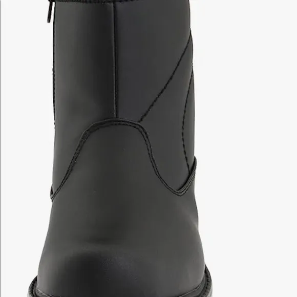 Tundra Mens Leather Round Toe Winter Boots