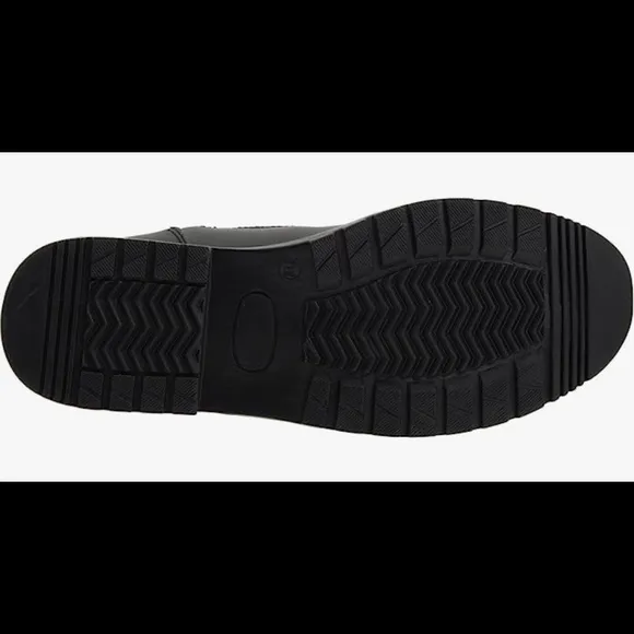 Tundra Mens Leather Round Toe Winter Boots