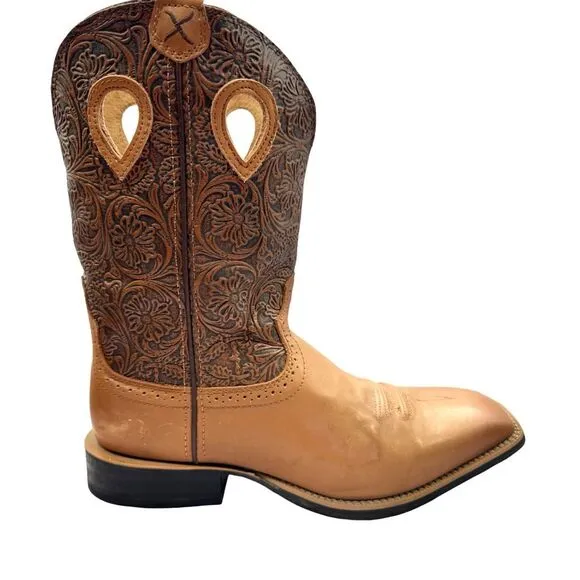 TWISTED X Women’s  Size 11 Ruff Stock Western Performance Boots Broad Square Toe