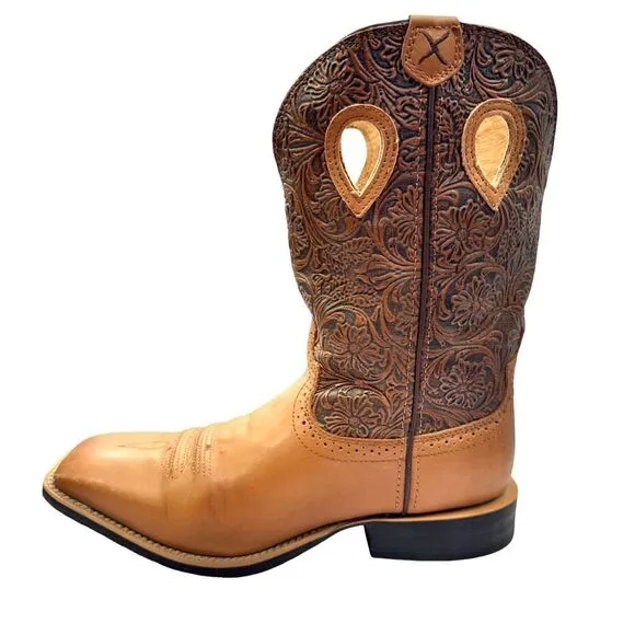 TWISTED X Women’s  Size 11 Ruff Stock Western Performance Boots Broad Square Toe
