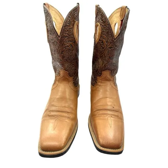 TWISTED X Women’s  Size 11 Ruff Stock Western Performance Boots Broad Square Toe