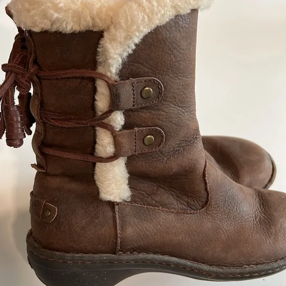 Ugg - Acadia, Brown Shearling-Lined Boots, 7
