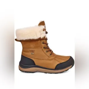 UGG Adirondack Genuine Sheepskin Shearling-Lined Leather Boots Size 5.5