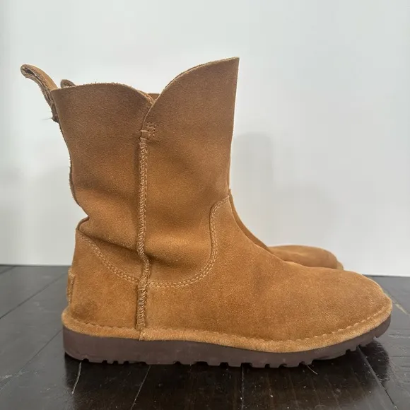 UGG Alita Ankle Boots (no fur lining)- Women’s Size 7 in Chestnut Brown