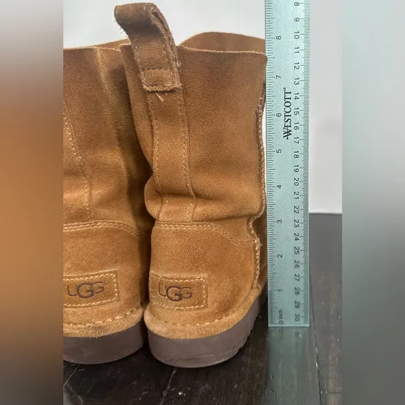 UGG Alita Ankle Boots (no fur lining)- Women’s Size 7 in Chestnut Brown