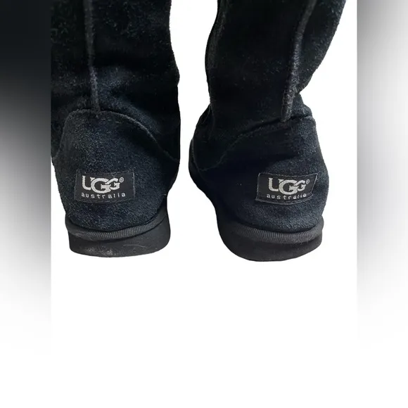 Ugg Australia Boots Classic Tall Sheep Wool Black Women Size 7